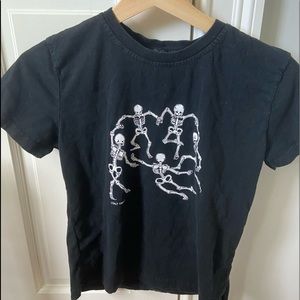 Brandy Melville Skeleton Shirt